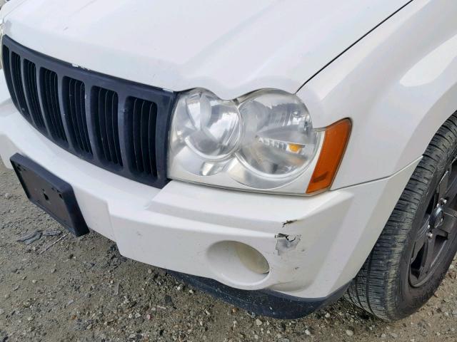 1J8HR58255C724714 - 2005 JEEP GRAND CHER WHITE photo 9