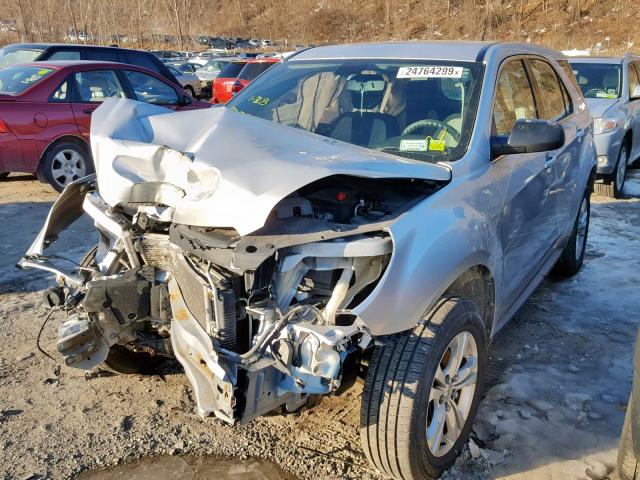 2CNFLCEC1B6394183 - 2011 CHEVROLET EQUINOX LS SILVER photo 2