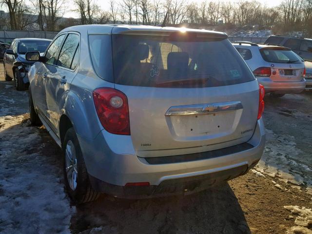 2CNFLCEC1B6394183 - 2011 CHEVROLET EQUINOX LS SILVER photo 3