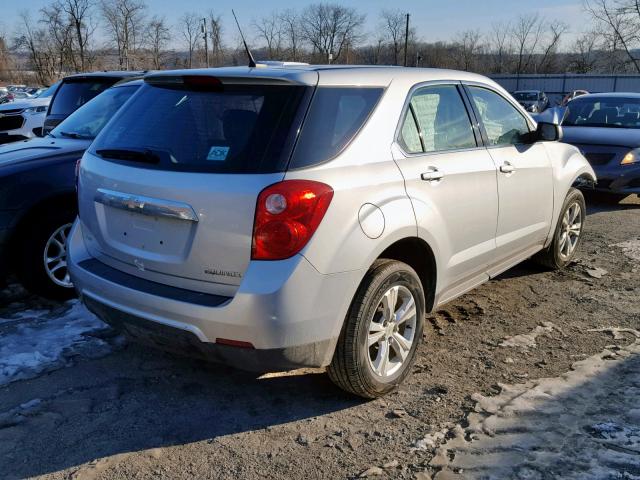 2CNFLCEC1B6394183 - 2011 CHEVROLET EQUINOX LS SILVER photo 4