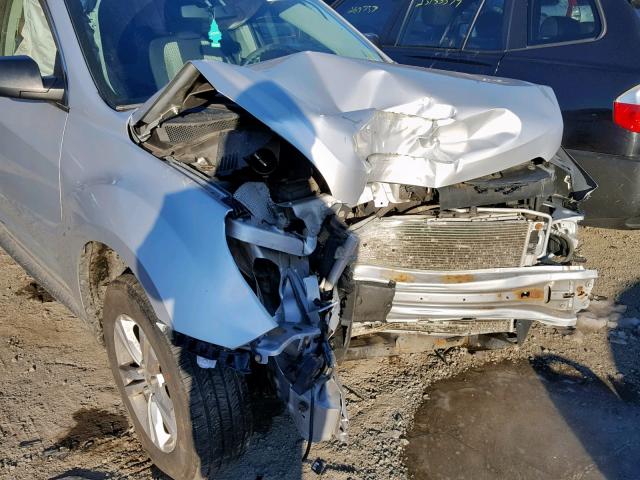 2CNFLCEC1B6394183 - 2011 CHEVROLET EQUINOX LS SILVER photo 9