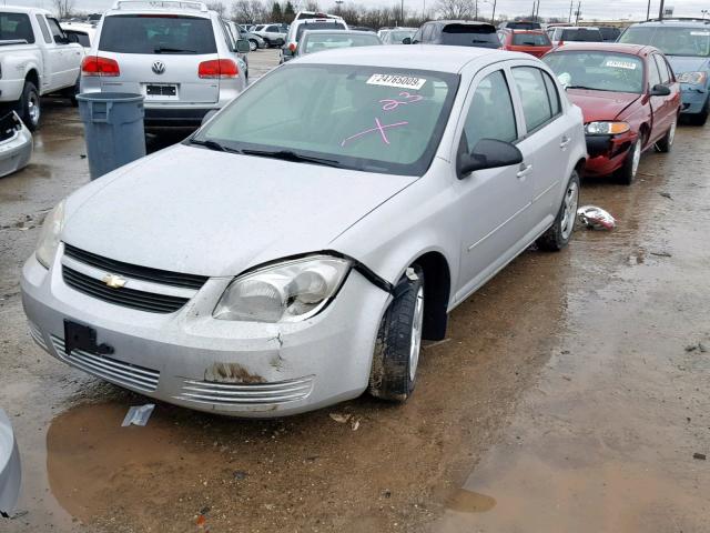 1G1AK52F557559760 - 2005 CHEVROLET COBALT SILVER photo 2