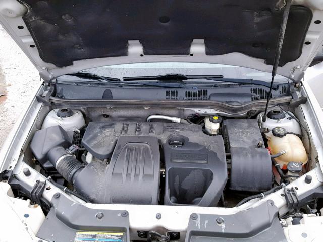 1G1AK52F557559760 - 2005 CHEVROLET COBALT SILVER photo 7