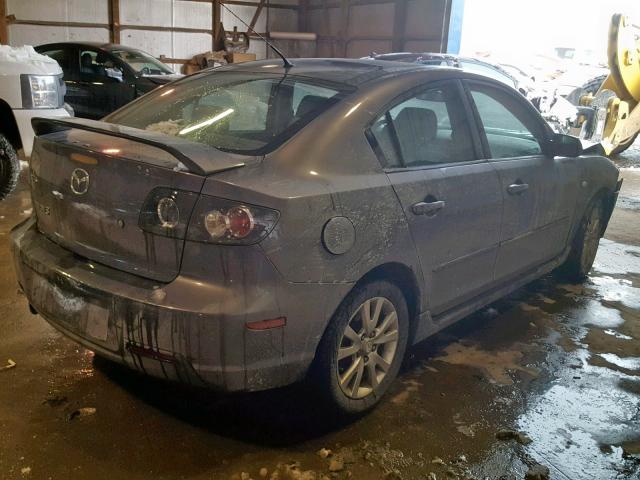 JM1BK323271625029 - 2007 MAZDA 3 S GRAY photo 4