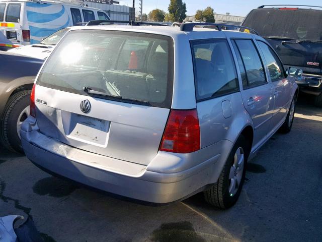 WVWSL61J54W117330 - 2004 VOLKSWAGEN JETTA GLS SILVER photo 4