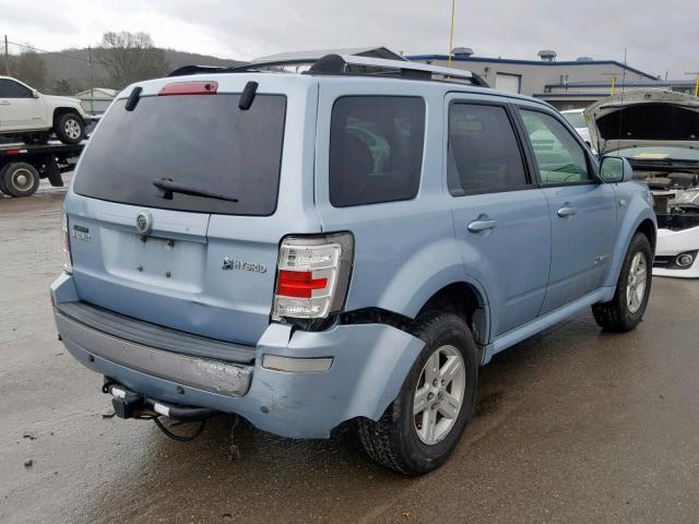 4M2CU29H98KJ49023 - 2008 MERCURY MARINER HE BLUE photo 4