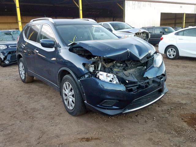 KNMAT2MT3GP724441 - 2016 NISSAN ROGUE S BLUE photo 1