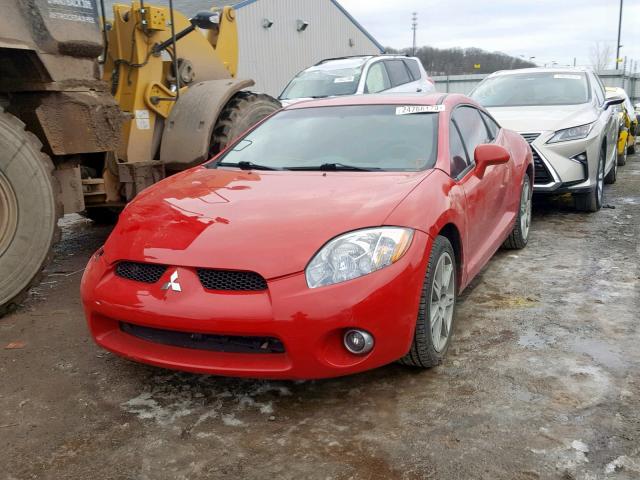 4A3AK34T56E014649 - 2006 MITSUBISHI ECLIPSE GT RED photo 2