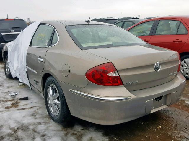 2G4WD582161262409 - 2006 BUICK LACROSSE C TAN photo 3