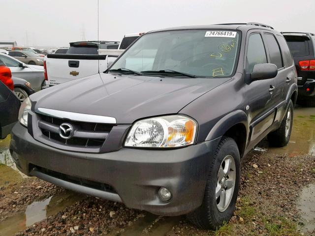 4F2YZ94155KM52182 - 2005 MAZDA TRIBUTE S GRAY photo 2