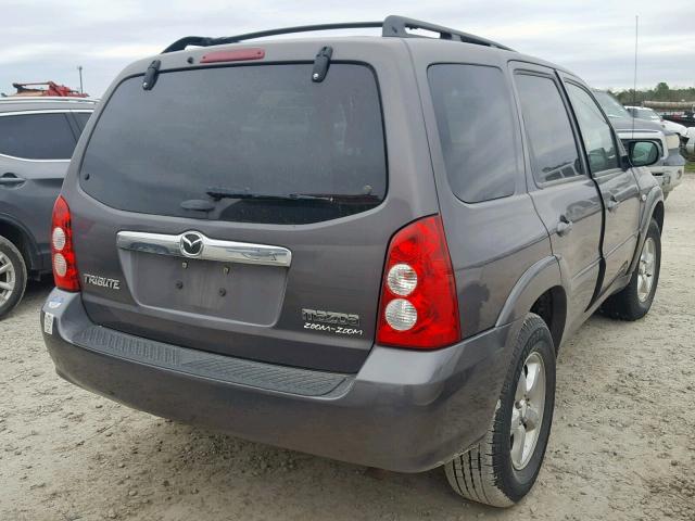 4F2YZ94155KM52182 - 2005 MAZDA TRIBUTE S GRAY photo 4