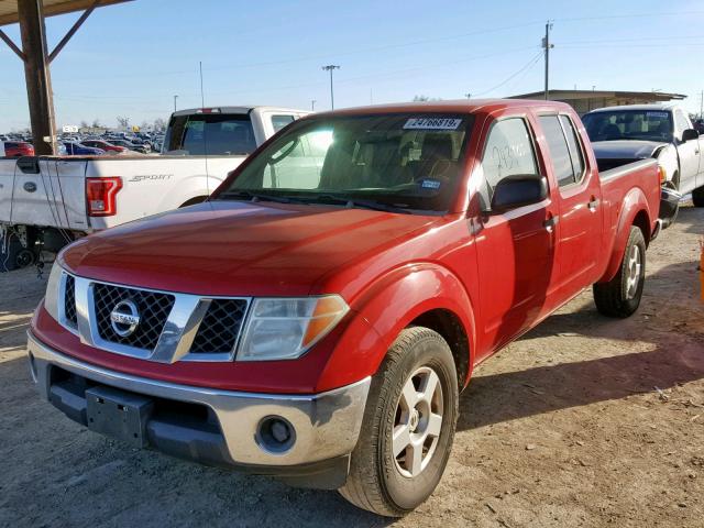 1N6AD09U57C461649 - 2007 NISSAN FRONTIER C RED photo 2