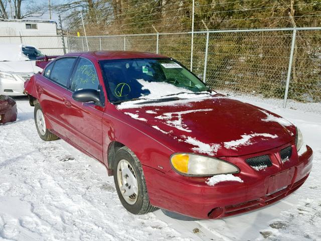 1G2NE52E95M120543 - 2005 PONTIAC GRAND AM S RED photo 1