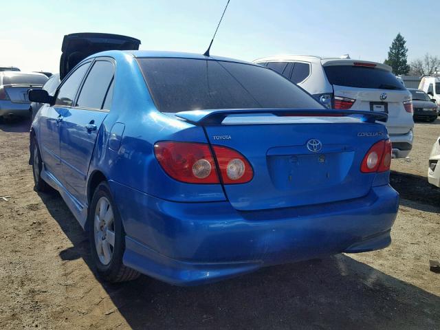 2T1BR32E87C823042 - 2007 TOYOTA COROLLA CE BLUE photo 3