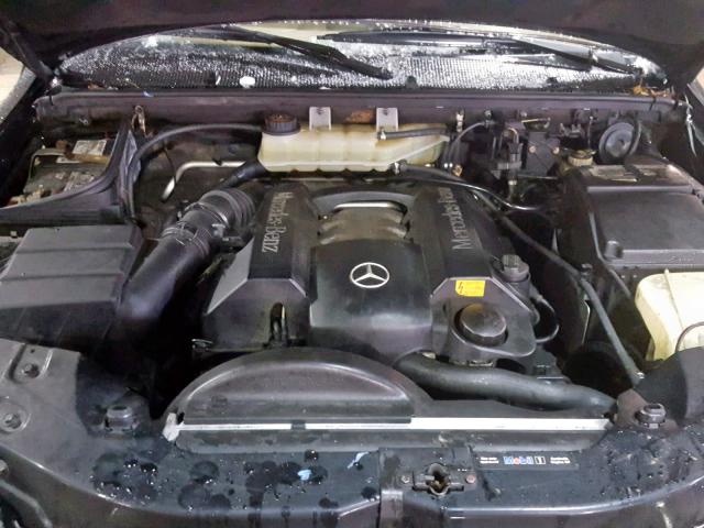 4JGAB54E21A240496 - 2001 MERCEDES-BENZ ML 320 BLACK photo 7