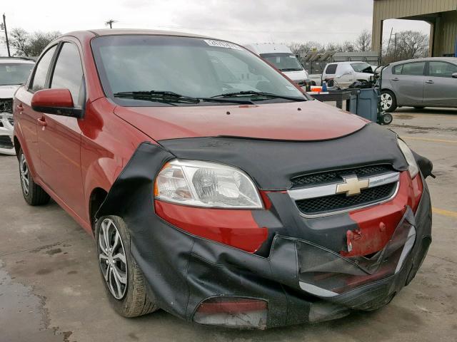 KL1TD5DE0BB119444 - 2011 CHEVROLET AVEO LS RED photo 1