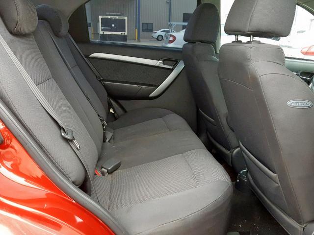 KL1TD5DE0BB119444 - 2011 CHEVROLET AVEO LS RED photo 6