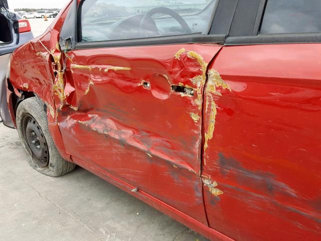 KL1TD5DE0BB119444 - 2011 CHEVROLET AVEO LS RED photo 9