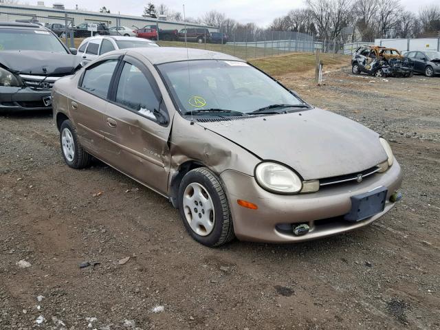 1B3ES46CX1D188014 - 2001 DODGE NEON SE BEIGE photo 1