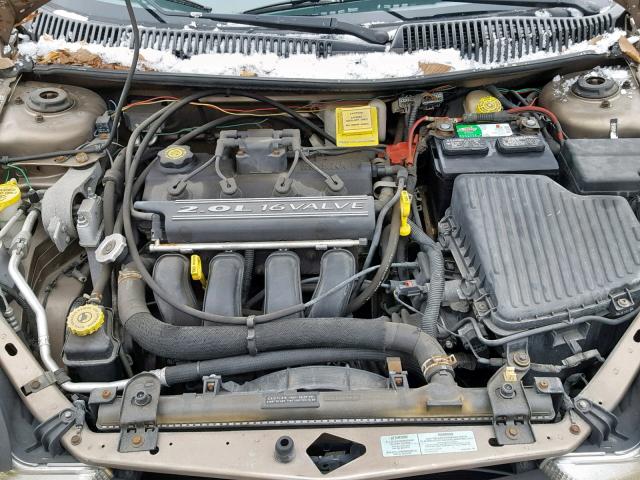 1B3ES46CX1D188014 - 2001 DODGE NEON SE BEIGE photo 7