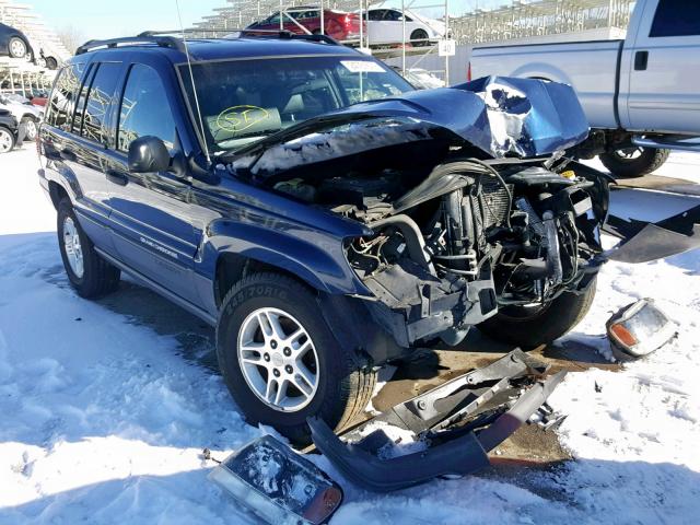 1J4GW48S74C257567 - 2004 JEEP GRAND CHER BLUE photo 1