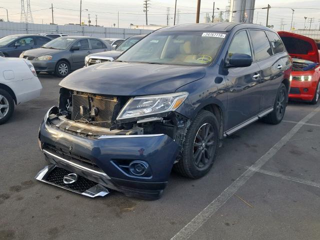 5N1AR2MM2FC603120 - 2015 NISSAN PATHFINDER BLUE photo 2