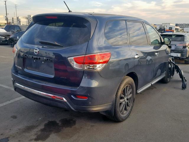 5N1AR2MM2FC603120 - 2015 NISSAN PATHFINDER BLUE photo 4