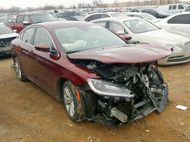 1C3CCCAB6GN104256 - 2016 CHRYSLER 200 LIMITE MAROON photo 1