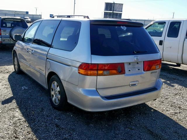 5FNRL18964B021255 - 2004 HONDA ODYSSEY EX SILVER photo 3