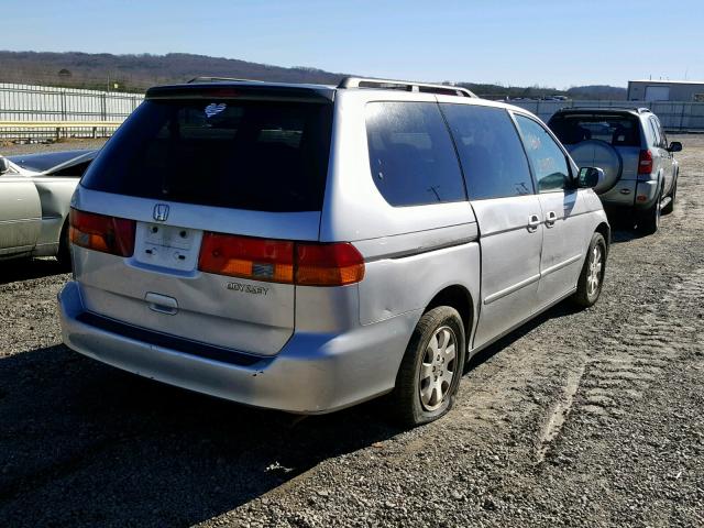 5FNRL18964B021255 - 2004 HONDA ODYSSEY EX SILVER photo 4