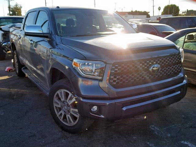 5TFAY5F11KX807194 - 2019 TOYOTA TUNDRA CRE GRAY photo 1