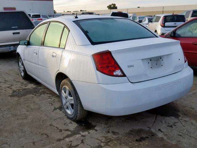 1G8AJ55FX7Z169485 - 2007 SATURN ION LEVEL WHITE photo 3