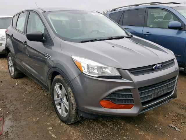 1FMCU0F70EUE52385 - 2014 FORD ESCAPE S GRAY photo 1