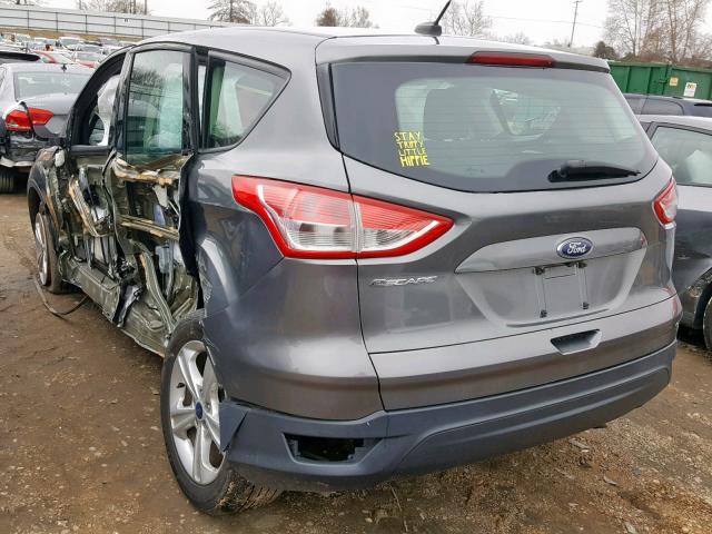 1FMCU0F70EUE52385 - 2014 FORD ESCAPE S GRAY photo 3