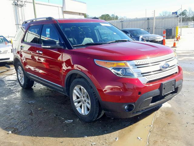 1FM5K7D88DGA96168 - 2013 FORD EXPLORER X BURGUNDY photo 1