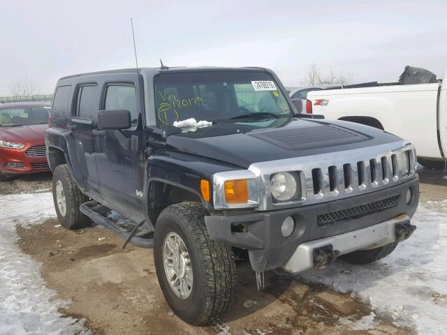 5GTEN13E288120179 - 2008 HUMMER H3 BLACK photo 1