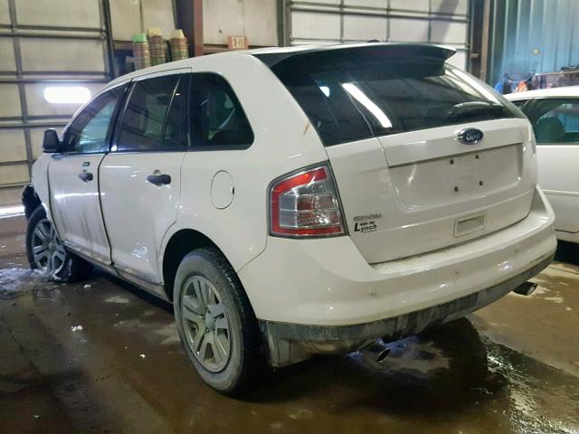 2FMDK3GC3ABA40937 - 2010 FORD EDGE SE WHITE photo 3