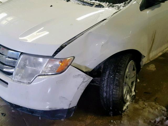 2FMDK3GC3ABA40937 - 2010 FORD EDGE SE WHITE photo 9