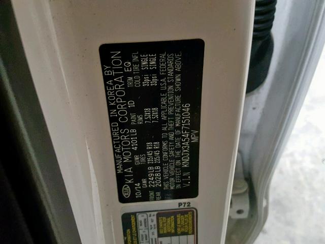 KNDJX3A54F7151046 - 2015 KIA SOUL ! Ağ foto 10