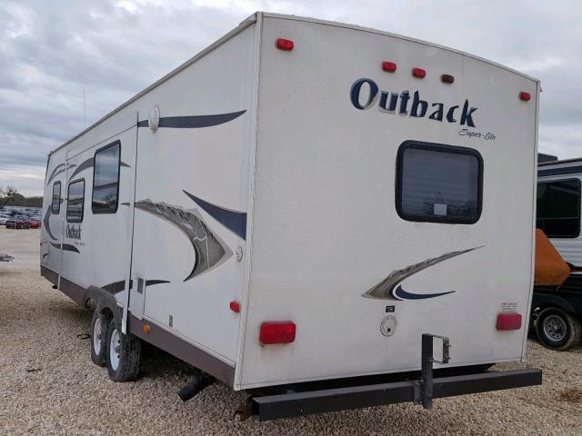 4YDT300209B451370 - 2009 KEYSTONE OUTBACK WHITE photo 3