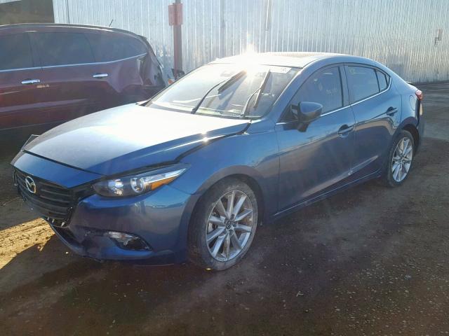 3MZBN1V75HM145062 - 2017 MAZDA 3 TOURING BLUE photo 2