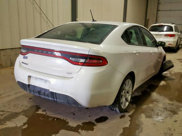 1C3CDFBA4DD284052 - 2013 DODGE DART SXT WHITE photo 4