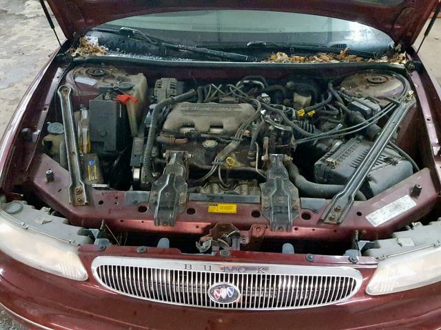 2G4WS52M2X1489187 - 1999 BUICK CENTURY CU MAROON photo 7