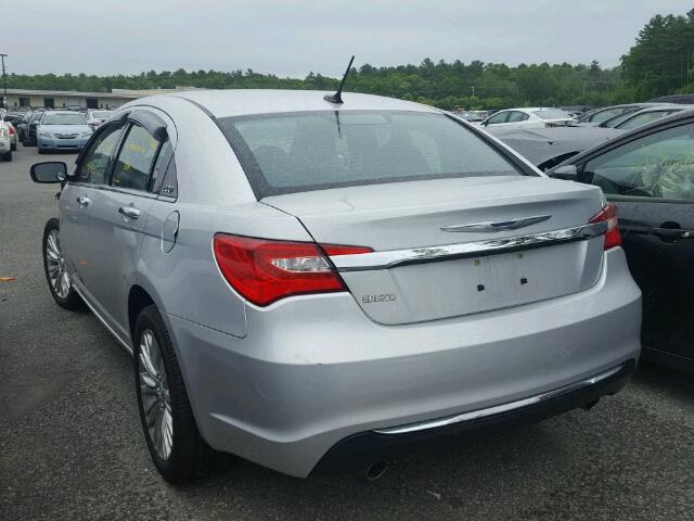 1C3CCBCG5CN206418 - 2012 CHRYSLER 200 LIMITE SILVER photo 3