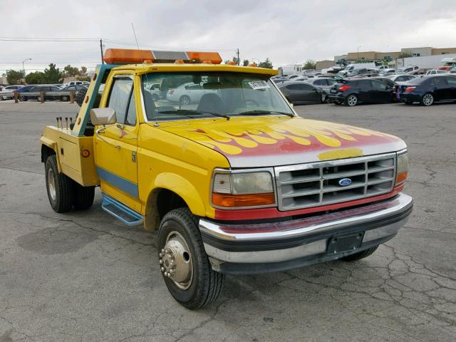 1FDLF47F1TEA12576 - 1996 FORD F SUPER DU YELLOW photo 1