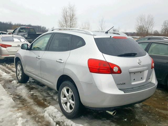 JN8AS5MVXAW612968 - 2010 NISSAN ROGUE S SILVER photo 3