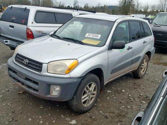 JTEHH20V110029555 - 2001 TOYOTA RAV4 SILVER photo 2