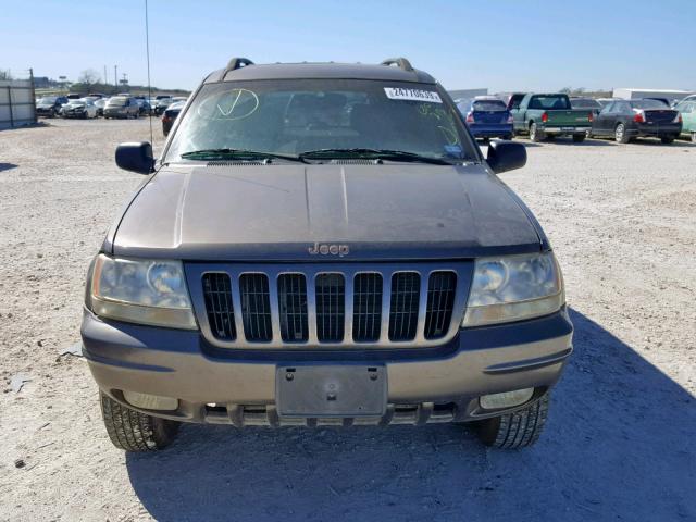 1J4GW68N5XC630213 - 1999 JEEP GRAND CHER GRAY photo 9