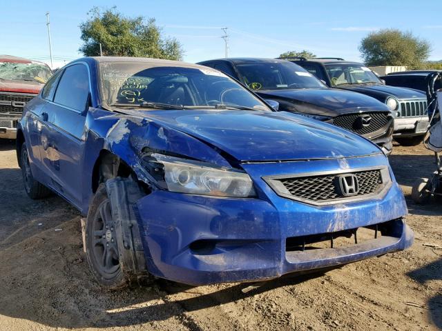 1HGCS12899A011376 - 2009 HONDA ACCORD EXL BLUE photo 1