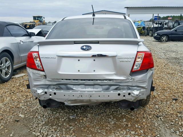 JF1GE74628G500595 - 2008 SUBARU IMPREZA WR SILVER photo 9